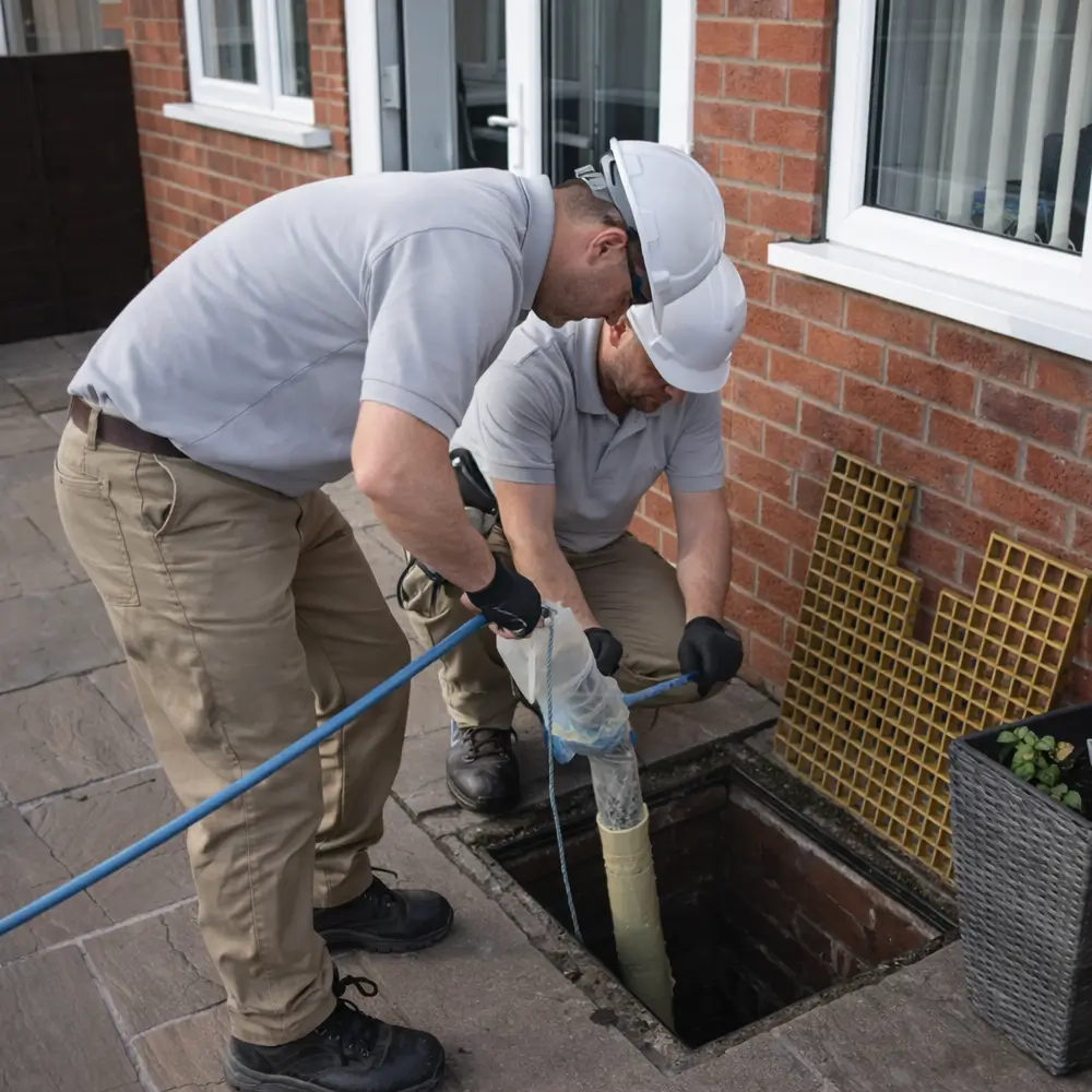Blocked drain repair service in Royston